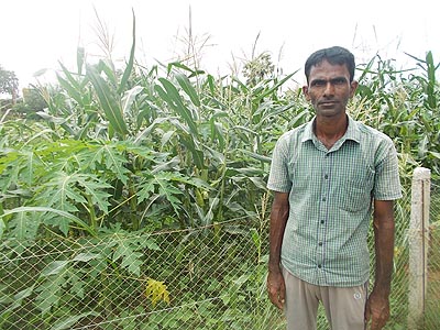 Parthasarathi Mondal a prize winner farmer of Bankura