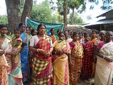 Block officer giving lecture on sanitation & health  Murshi- Nabagram